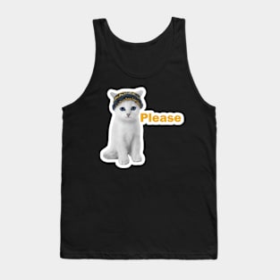 vintage-cat-please Tank Top